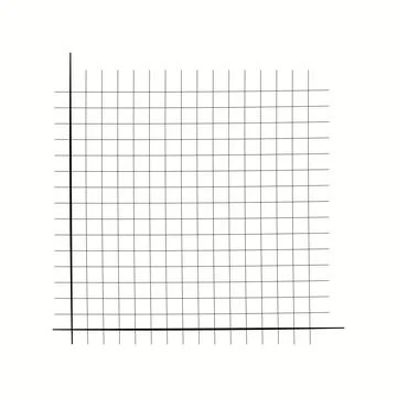Grid paper. Mathematical graph. Cartesian coordinate system with x-axis, y-axis Stock Illustration