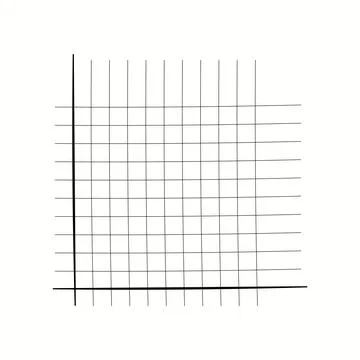 Grid paper. Mathematical graph. Cartesian coordinate system with x-axis, y-axis Illustrazione stock