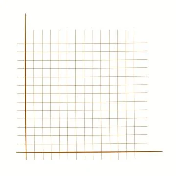 Grid paper. Mathematical graph. Cartesian coordinate system with x-axis, y-axis Stock Illustration