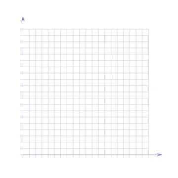 Grid paper. Mathematical graph. Cartesian coordinate system with x-axis, y-axis Stockillustratie