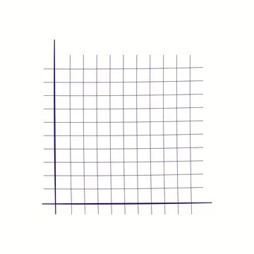 Grid paper. Mathematical graph. Cartesian coordinate system with x-axis, y-axis Stock Illustration