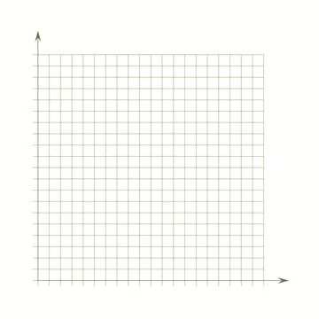 Grid paper. Mathematical graph. Cartesian coordinate system with x-axis, y-axis Stock Illustration