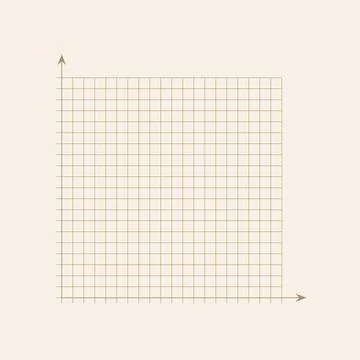 Grid paper. Mathematical graph. Cartesian coordinate system with x-axis, y-axis Stockillustratie