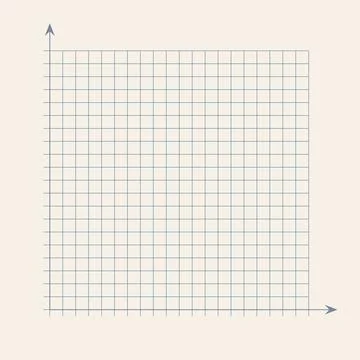 Grid paper. Mathematical graph. Cartesian coordinate system with x-axis, y-axis Stockillustratie