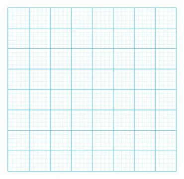 Grid Paper for Mathematics, Science, or Engineering Stock Illustration