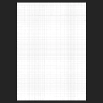 Grid paper. Realistic blank lined paper sheet in A4 format. Squared background Stock Illustration
