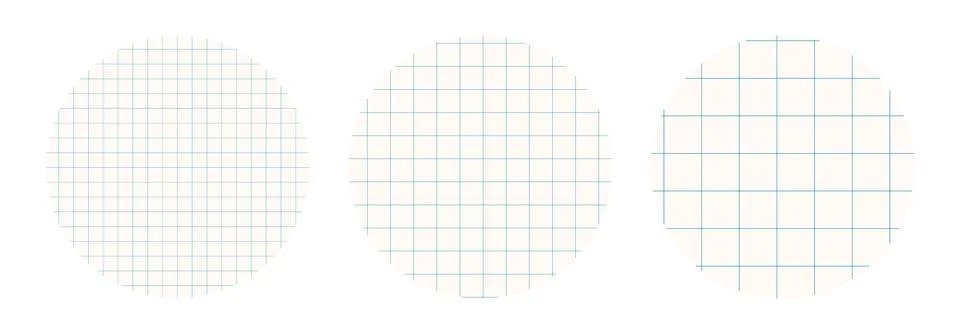 Grid Paper Round Frames. Background for Collages Design Stock Illustration