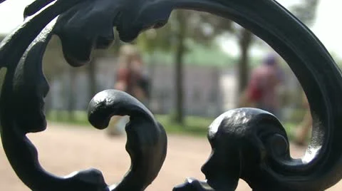 Grid park Stock Footage 12049480