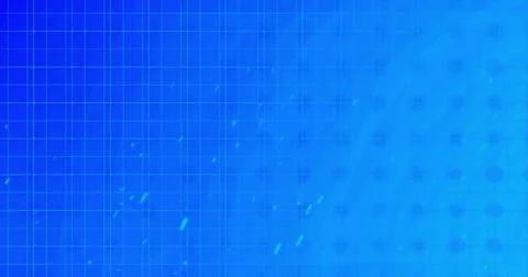 Grid pattern and blue abstract shapes, image background Stock Photos