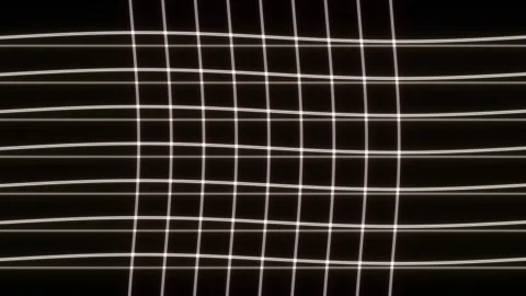 Grid pattern on a black background with white lines Stock Footage 339329745