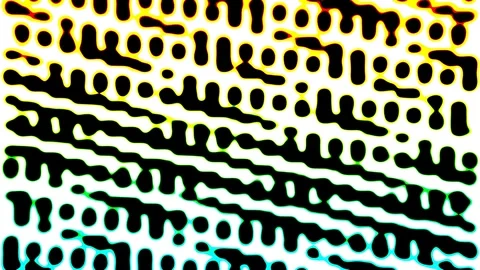 Grid Pattern Blob Flow Abstract Blob Motion Graphics Fluid Stock Footage 301029916