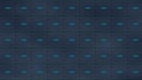 Grid pattern with blue horizontal lines on dark gray background Stock Illustration