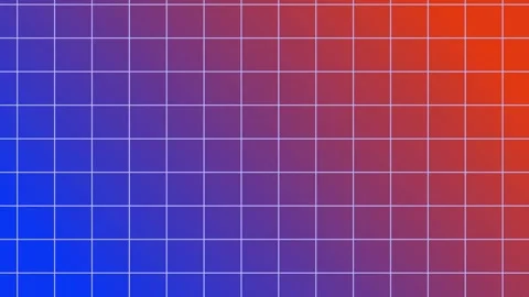 Grid pattern blue orange gradient background vertical seamless loop animation Stock Footage 310047600