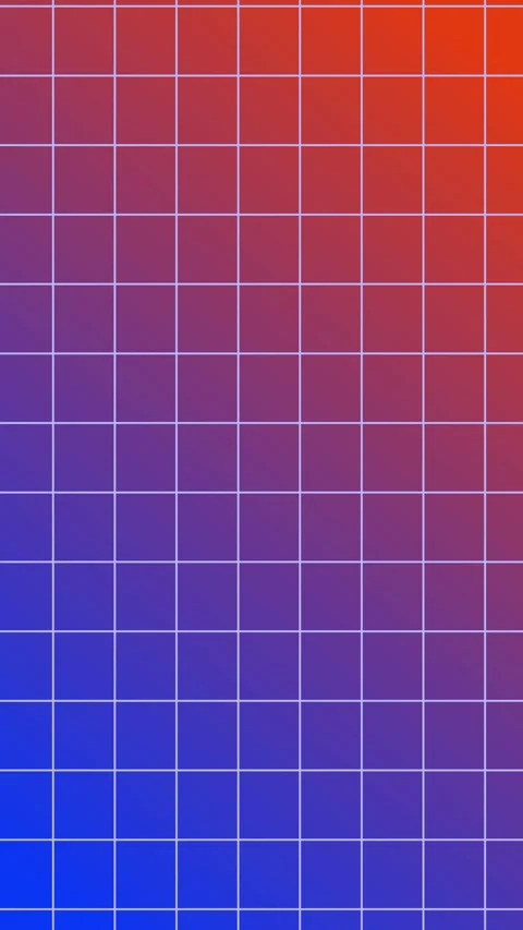 Grid pattern blue orange gradient background verical seamless loop animation Stock-Footage 313088715