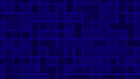 Grid pattern of blue squares with thin blue outlines background Stock Footage 310920484