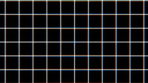 Grid pattern with colored lines on a dark background Stock Footage 338403881