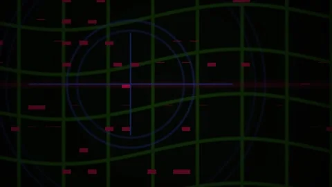 Grid pattern with curved lines technology. Stock Footage 340034994