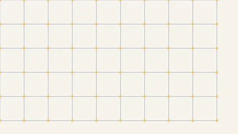 Grid pattern with dots and lines on plain background Stock Illustration