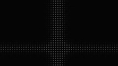 Grid pattern of dots creating a gradient effect in black and white Stock Footage 337072501