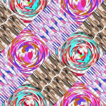 Grid pattern, fabric pattern, square 20251028115725 Stock Illustration