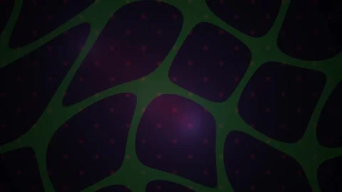 Grid Pattern with Glowing Purple Light in Dark Green Background for Modern .. Stock Footage 343726579