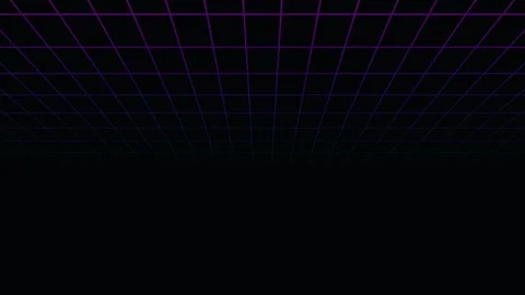Grid pattern with purple lines on black background Stock Footage 338323371