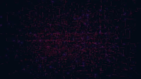 Grid pattern of red and blue squares, modern design element for websites and 스톡 동영상 267056227