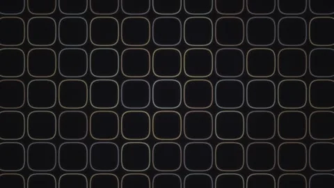Grid pattern with rounded squares on a dark background Stock Footage 337940182
