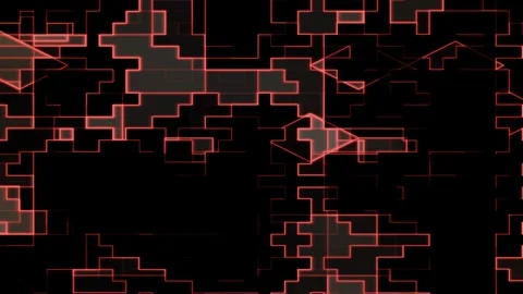 Grid Pattern Slow Motion Rectangle Texture Motion Graphic Animation Video Stock Footage 312657571