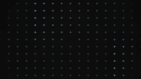 Grid pattern with small cross shapes on dark background Stock Footage 339365786