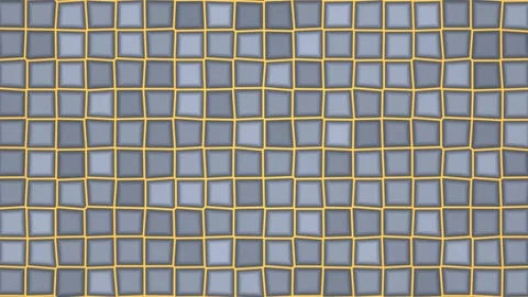 Grid pattern with squares and lines in blue and yellow Stock Footage 338286519