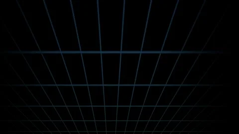 Grid Perspective Motion Background with Glowing Neon Red Blocks Stock Footage 343726745
