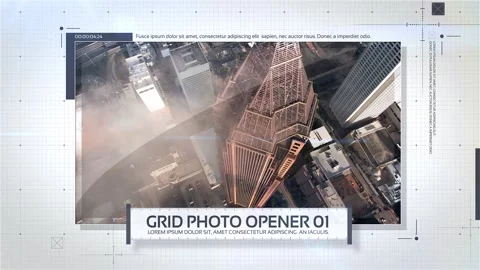 Grid Photo Opener Pond RE Stock After Effects