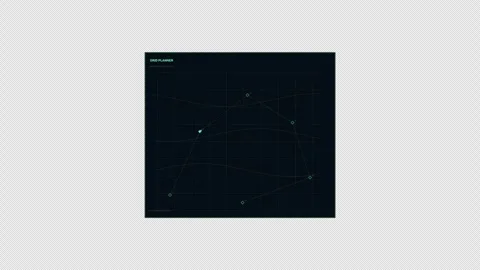 Grid Planner Data HUD Overlay Seamless Loop Stock Footage 342039564