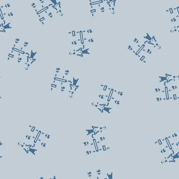 Grid planning electric glyph vector seamless pattern Stock Illustration