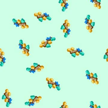 Grid planning electric isometric icon seamless pattern Stock Illustration