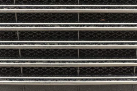 Grid of radiator of car, background Stock Photos