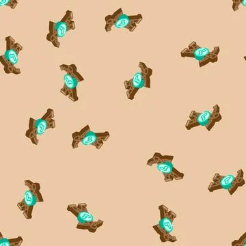 Grid reliability electric isometric icon seamless pattern Stockillustratie