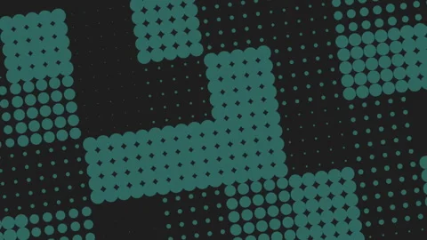 Grid of repeating dots creates mesmerizing pattern Stock Footage 297616220