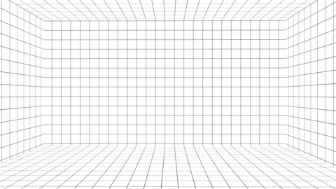 Grid Room Perspective Video stock 320828953