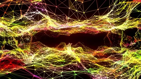 Grid Scape Tunnel Background Video stock 179780429