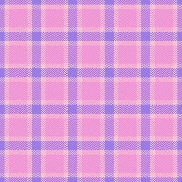 Grid seamless background texture, girl vector tartan plaid. Store textile p.. Stockillustratie