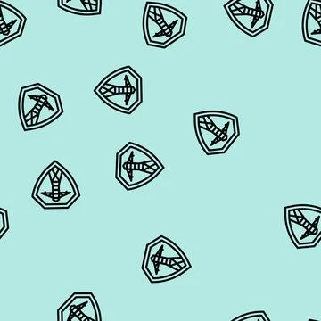 Grid security electric line vector seamless pattern Stockillustratie