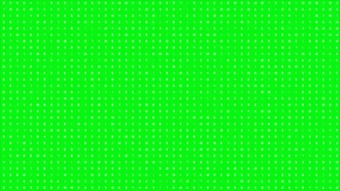 Grid of small white numbers on green screen. Data security digital pattern Video stock 200234699