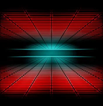 Grid of space Illustrazione stock