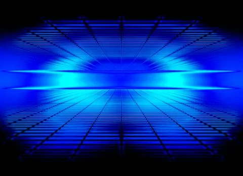 Grid of space Stock Illustration