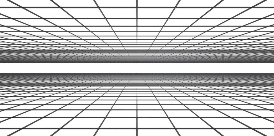 Grid of space Illustrazione stock