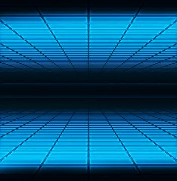 Grid of space Stock Illustration