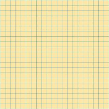 Grid square graph line full page on yellow paper background, paper grid squar Illustrazione stock