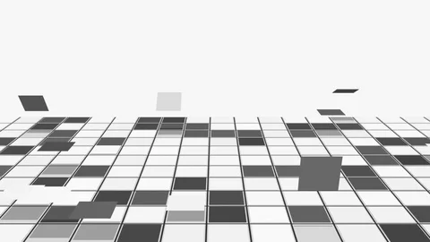 Grid squares business background. Seamless loop Stock Footage 107263670
